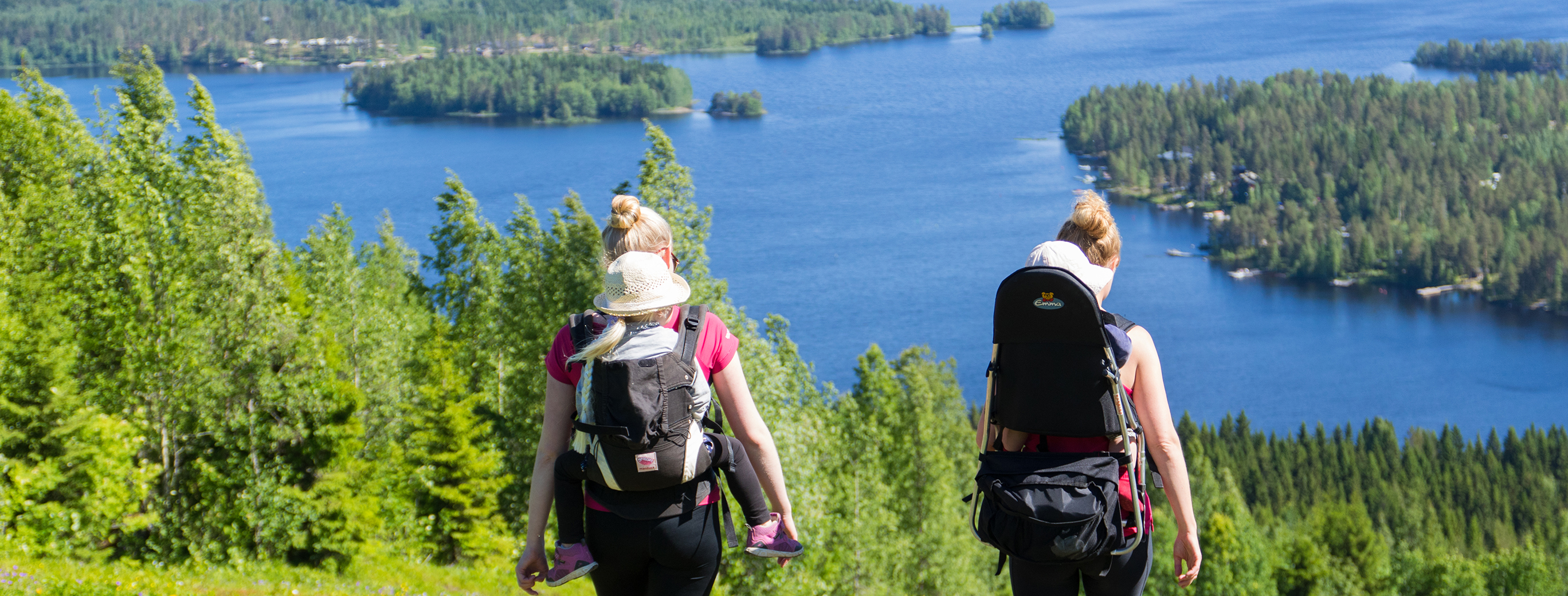 Illustration, hiking in Tahko