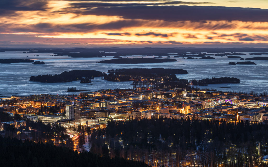 night scenery in Kuopio