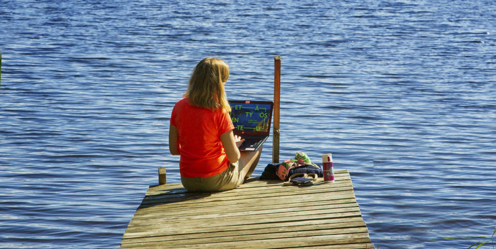 etätyö kuvituskuva